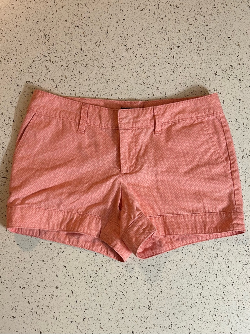 Coral Pink Low Rise Shorts